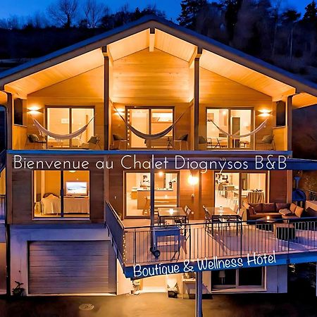 Chalet Diognysos B&B, Boutique Hotel & Wellness Crans-Montana Exterior foto